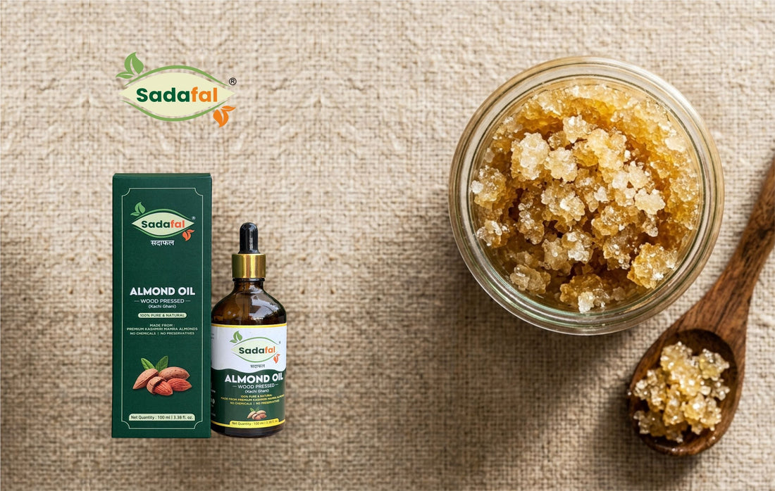 DIY Almond Oil Sugar Scrub for Soft, Glowing Skin