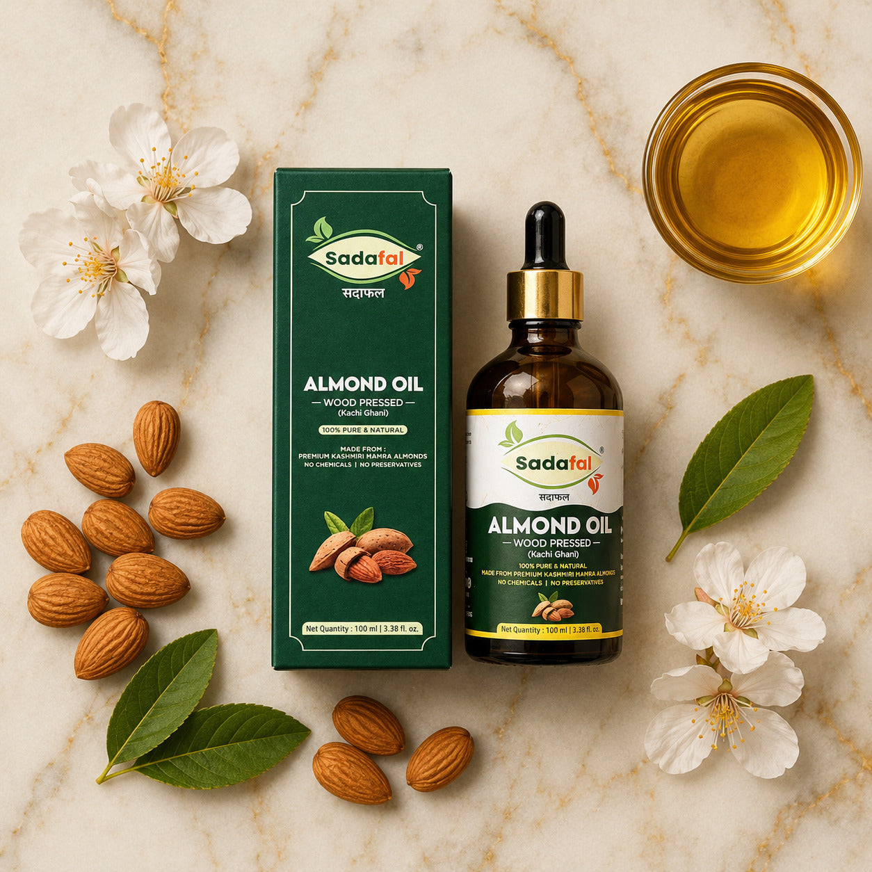 Sadafal Kashmiri Mamra Almond Oil Instagram highlight 6